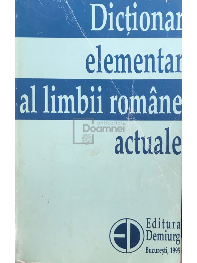 Dicționar elementar al limbii române actuale
