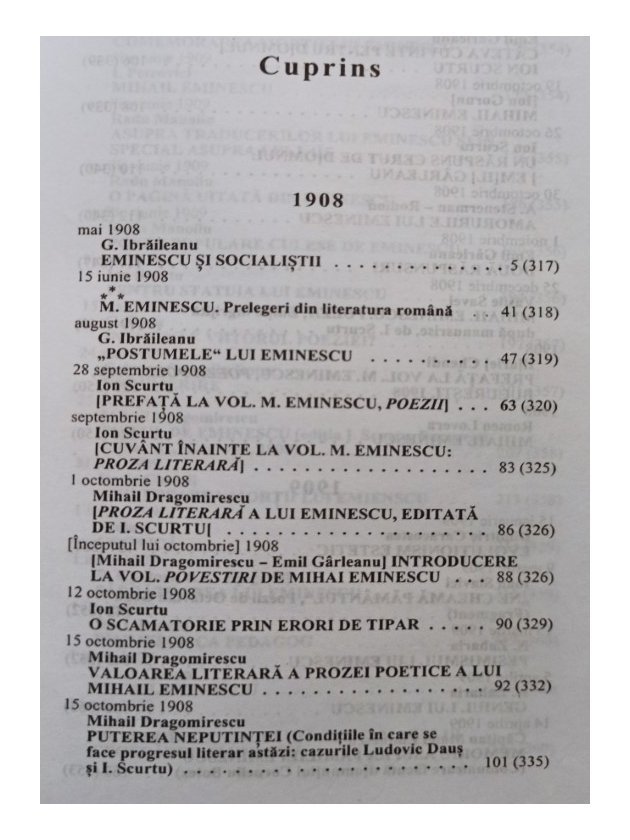 Corpusul receptării critice a operei lui M. Eminescu, vol. 6