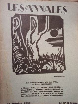 Les annales politiques et litteraires, nr. 3, 1 octobre 1929