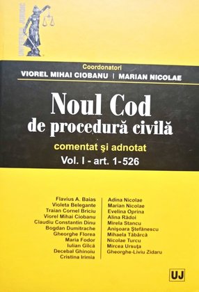 Noul Cod de procedura civila, vol. 1 - art. 1526