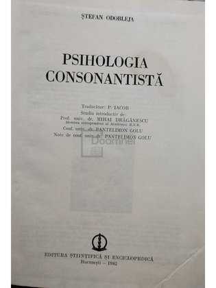 Psihologia consonantistă