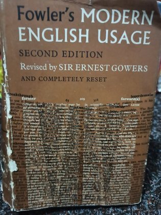 Fowler's modern english usage