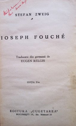 Ioseph Fouche, editia a III-a