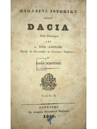Magazin istoric pentru Dacia, vol. 2