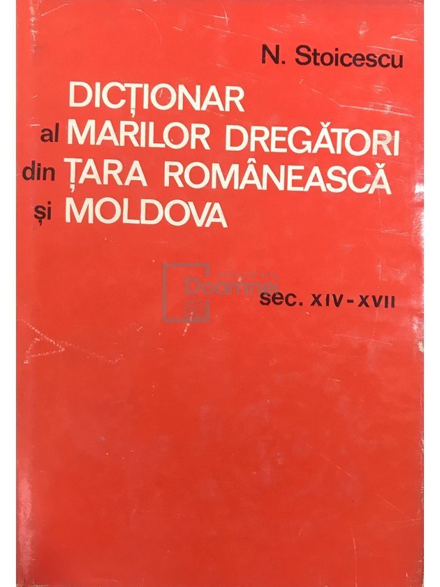 Dicționar al marilor dregători din Țara Românească și Moldova
