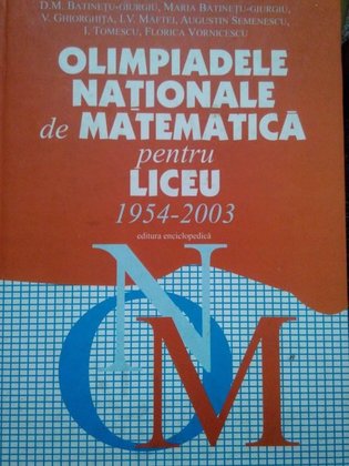 Olimpiadele nationale de matematica pentru liceu 19542003