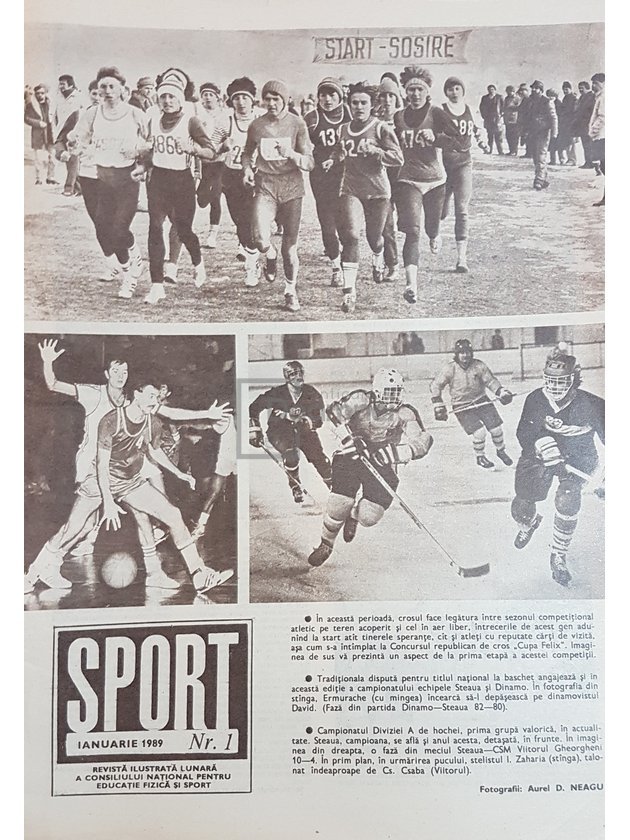 Revista Sport, anul 1989, 12 numere
