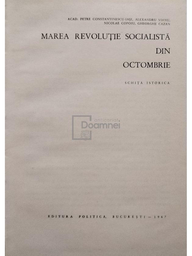 Marea revolutie socialista din Octombrie