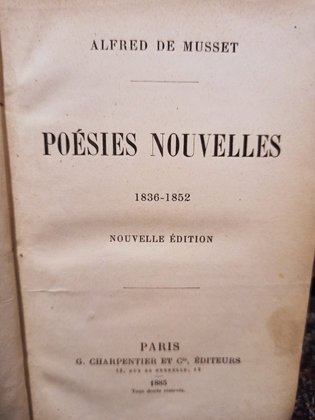 Poesies nouvelles 1836 - 1852, nouvelle edition