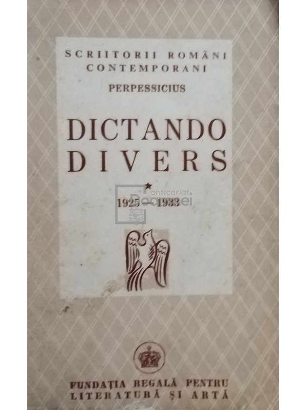 Dictando divers, vol. 1