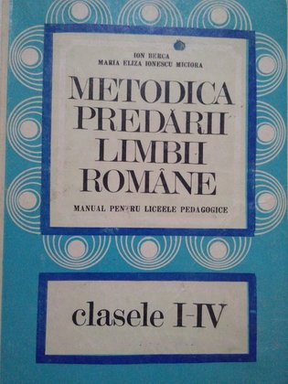 Metodica predarii limbii romane clasele IIV