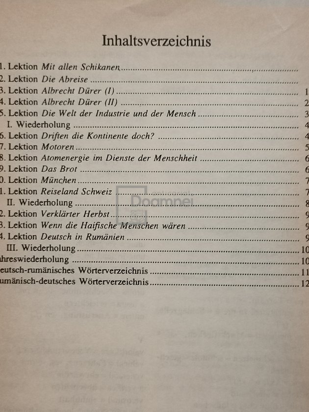 Limba germana - Manual pentru clasa a X-a liceu (anul VI de studiu)