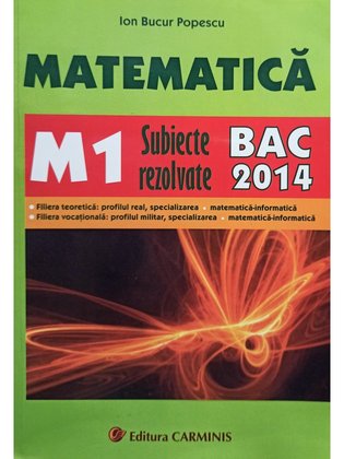 Matematica M1 - BAC 2014