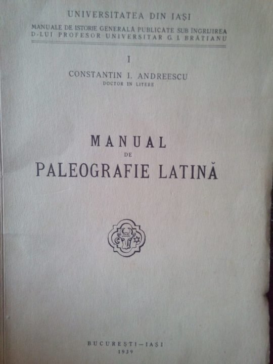 Manual de paleografie latina