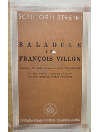 Baladele lui Francois Villon (semnata)