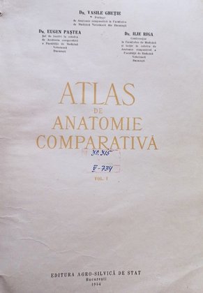 Atlas de anatomie comparativa, vol. 1
