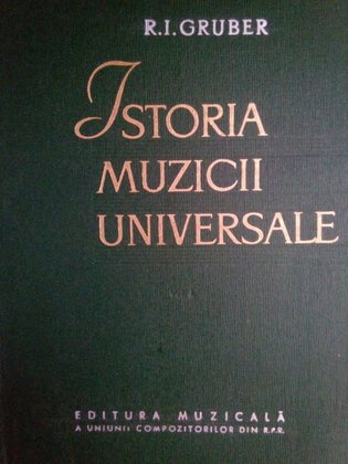 Istoria muzicii universale, vol. 1