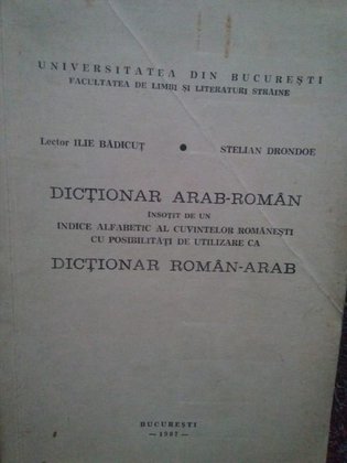 Dictionar arabroman, posibilitati utilizare dictionar romanarab