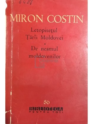 Letopisețul Țării Moldovei - De neamul moldovenilor