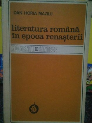 Literatura romana in epoca renasterii