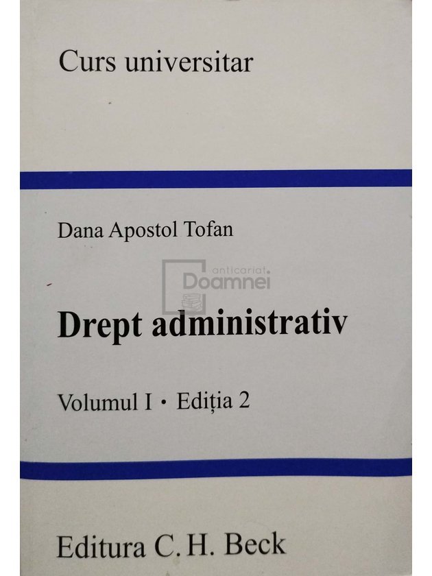 Drept administrativ, vol. 1, editia 2