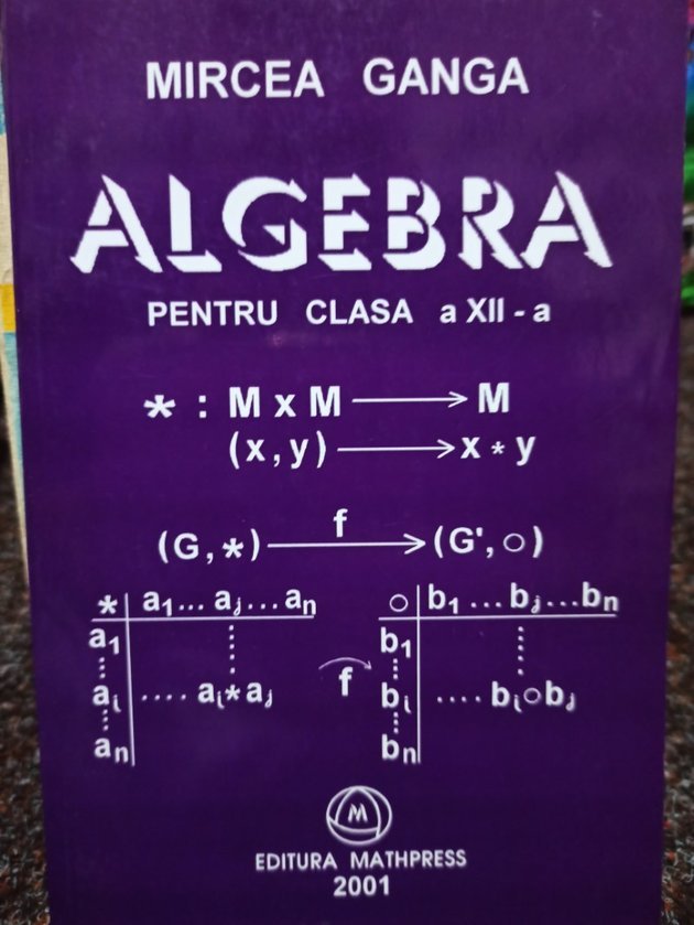 Algebra pentru clasa a XII-a, Profil M1, vol. II