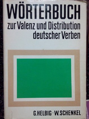 Worterbuch zur valenz und distribution deutscher verben