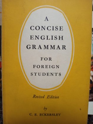 A concise english grammar for foreign students