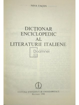 Dicționar enciclopedic al literaturii italiene