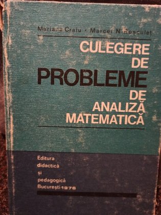 Culegere de probleme de analiza matematica