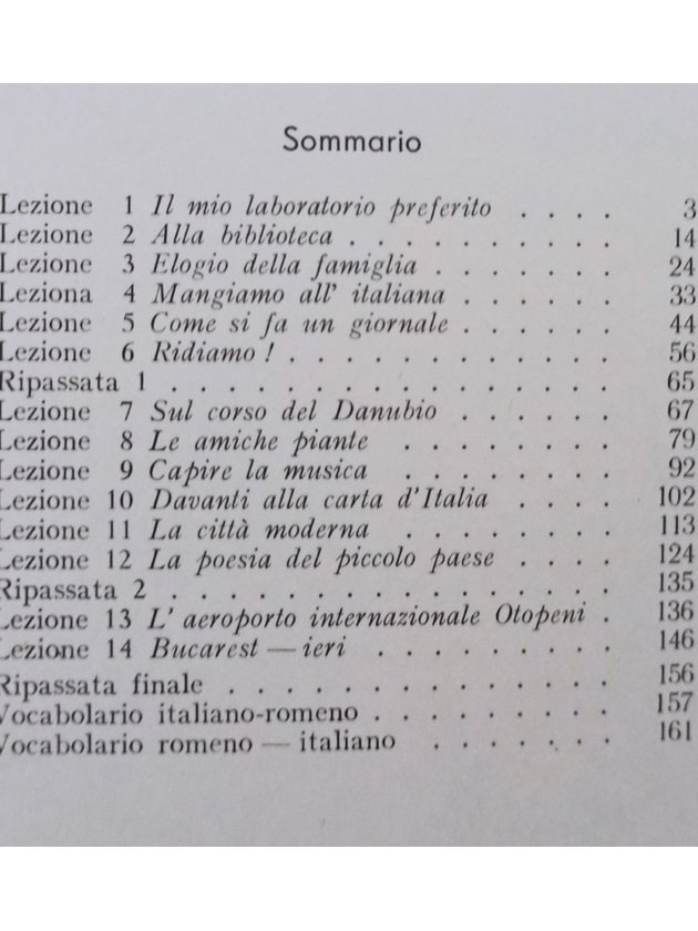 Limba italiana - Manual pentru anul I liceu (anul VII de studiu)