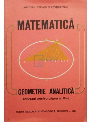 Matematica - Geometrie analitica - Manual pentru clasa a XI-a