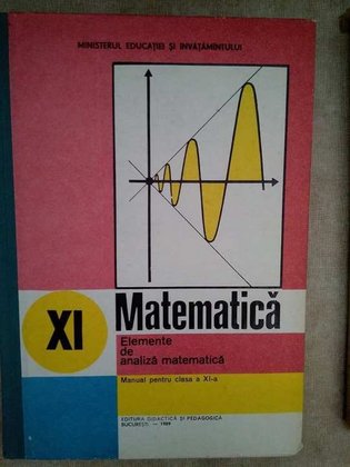 Matematica, elemente de analiza matematica