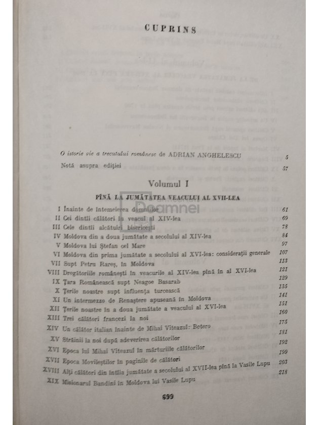 Istoria romanilor prin calatori, vol. 1