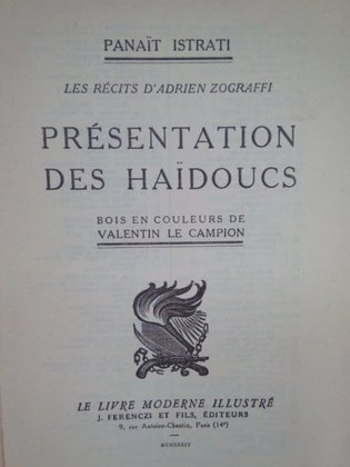 Presentation des Haidoucs
