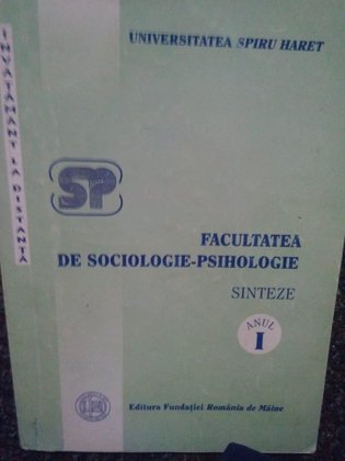 Facultatea de sociologiepsihologie