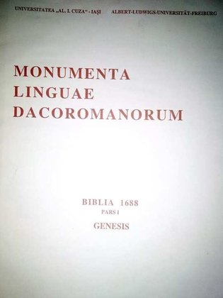 Monumenta linguae dacoromanorum, biblia 1688 pars I genesis