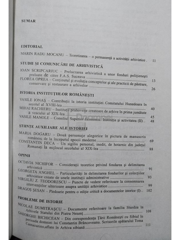 Arhiva romaneasca, anul CLV, tom I, fascicula 2/1995