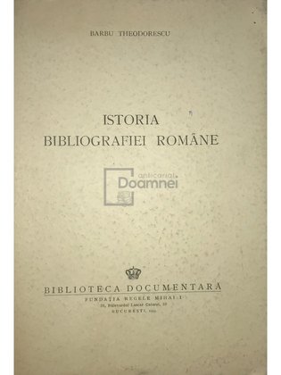 Istoria bibliografiei române