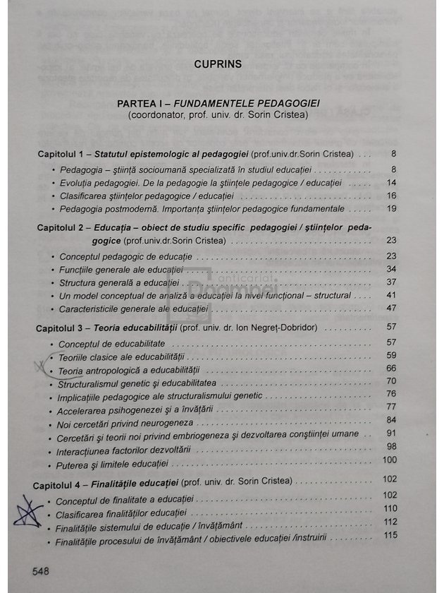 Curriculum pedagogic, vol. 1