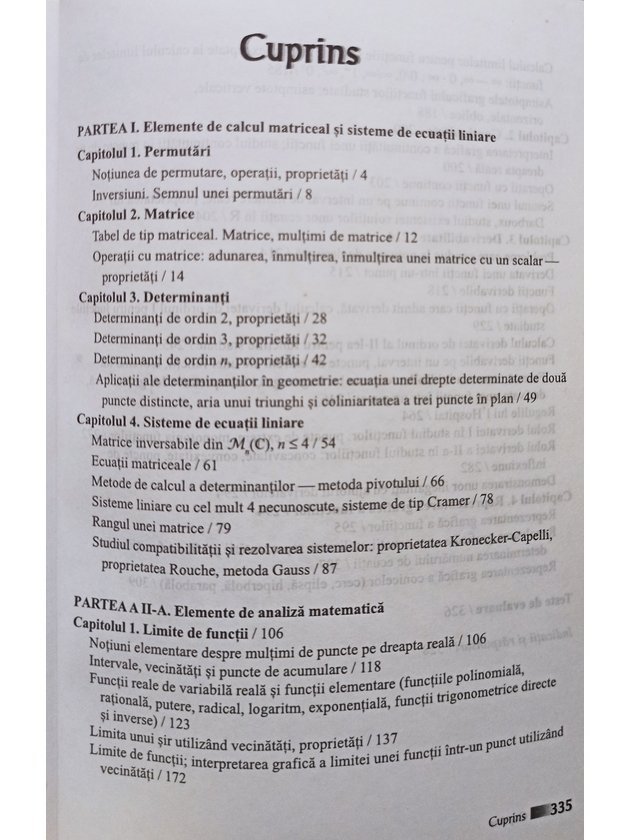 Matematica M1. Manual pentru clasa a XI-a