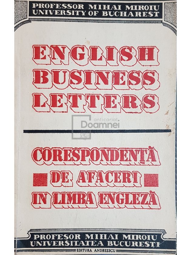 English business letters - Corespondenta de afaceri in limba engleza