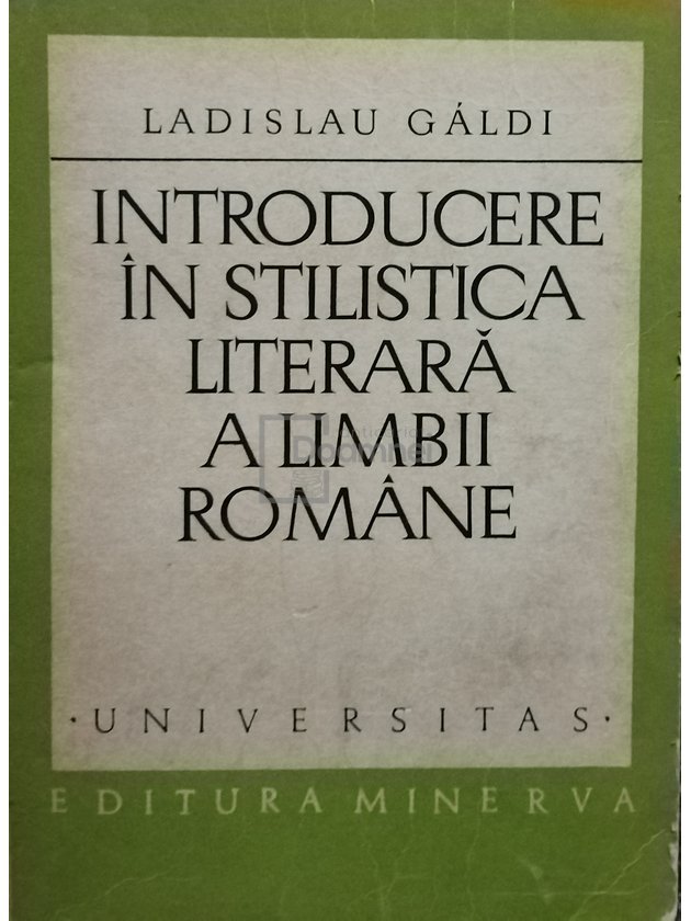 Introducere in stilistica literara a limbii romane