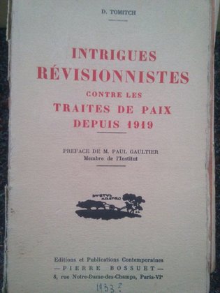 Intrigues revisionnistes