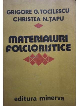 Materialuri folcloristice, vol. 2