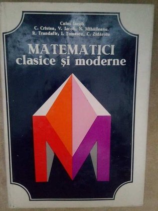 Matematici clasice si moderne, vol I
