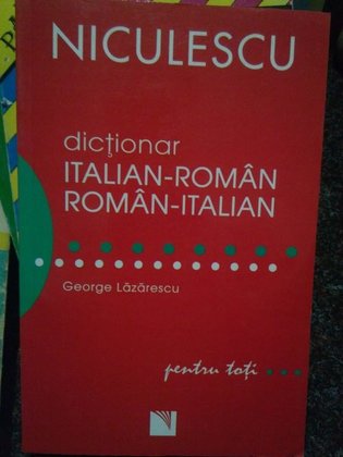 Dictionar italianroman, romanitalian