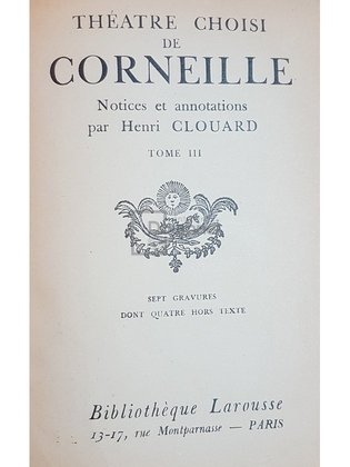 Theatre choisi de Corneille, tome III