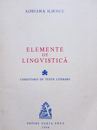 Elemente de lingvistica