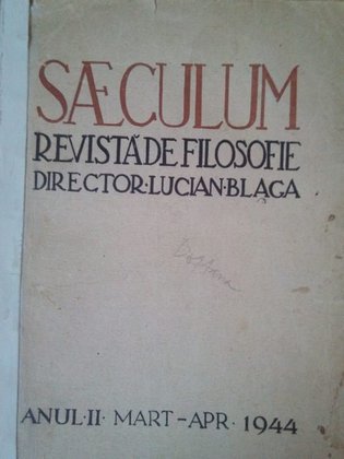 Saeculum, Revista de filosofie